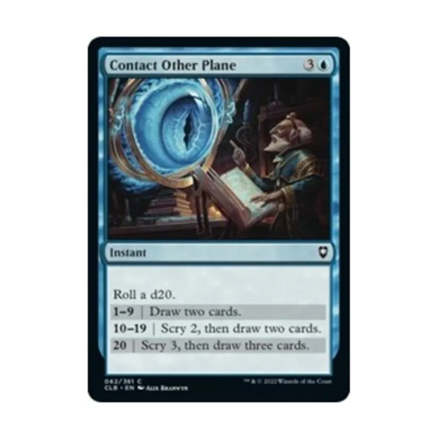 CCG Контакт с другой плоскостью (C) (фольга), MTG - Commander Legends - Battle for Baldur's Gate 
CCG Контакт с другой плоскостью (C) (фольга), MTG - Commander Legends - Battle for Baldur's Gate