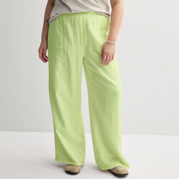 Брюки больших размеров с высокой талией из двойной марли для юниоров So, цвет lime tint
Брюки больших размеров с высокой талией из двойной марли для юниоров So, цвет lime tint