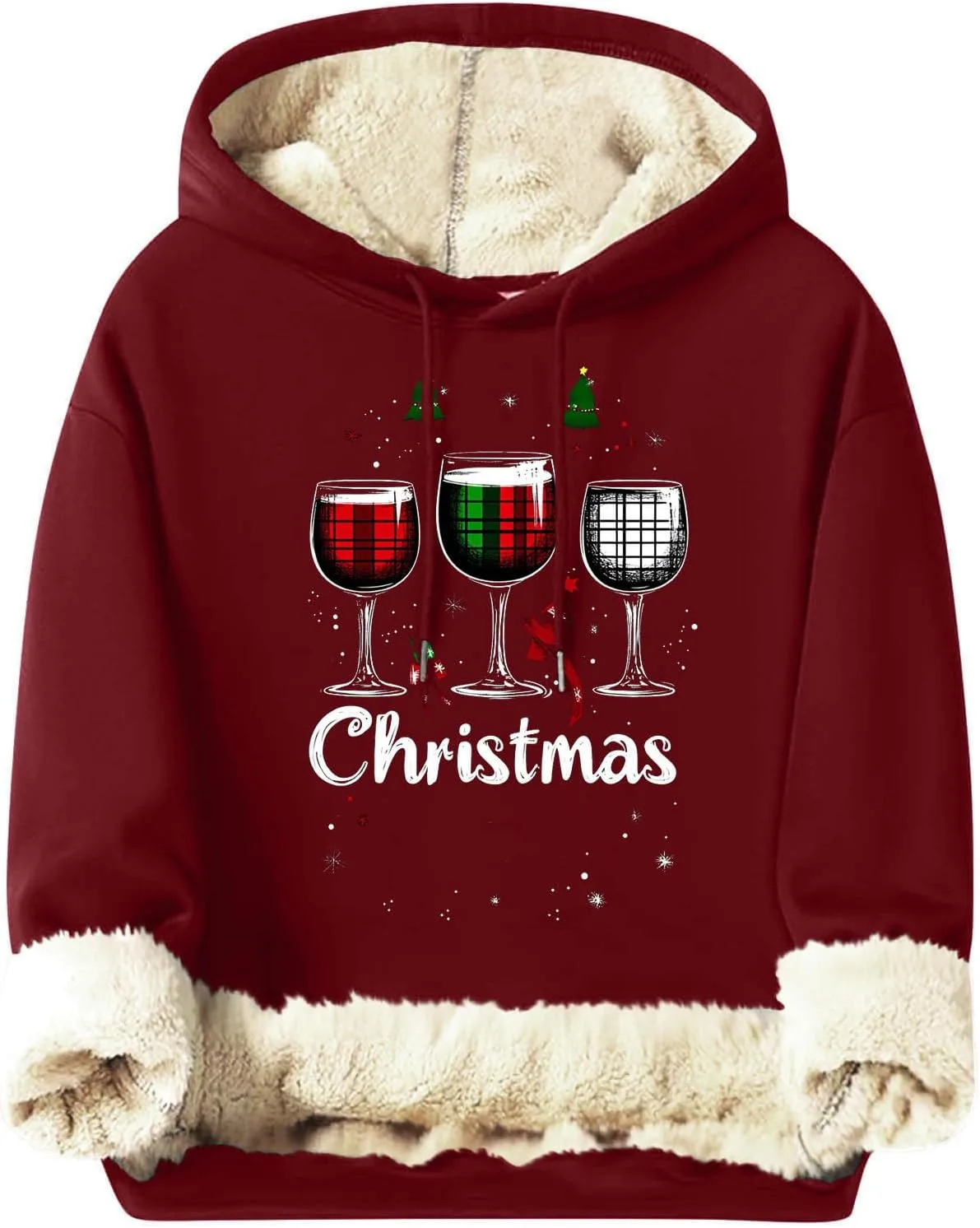 Рождественский худи для мужчин 2024, утепленный шерпой, с новогодним принтом
Рождественский худи для мужчин 2024, утепленный шерпой, с новогодним принтом