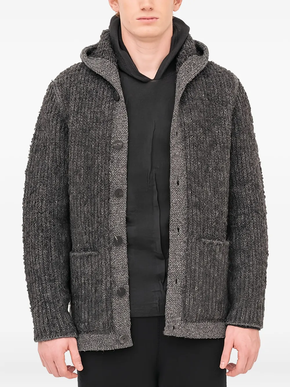 Худи на пуговицах с капюшоном Label Under Construction, серый
Худи на пуговицах с капюшоном Label Under Construction, серый