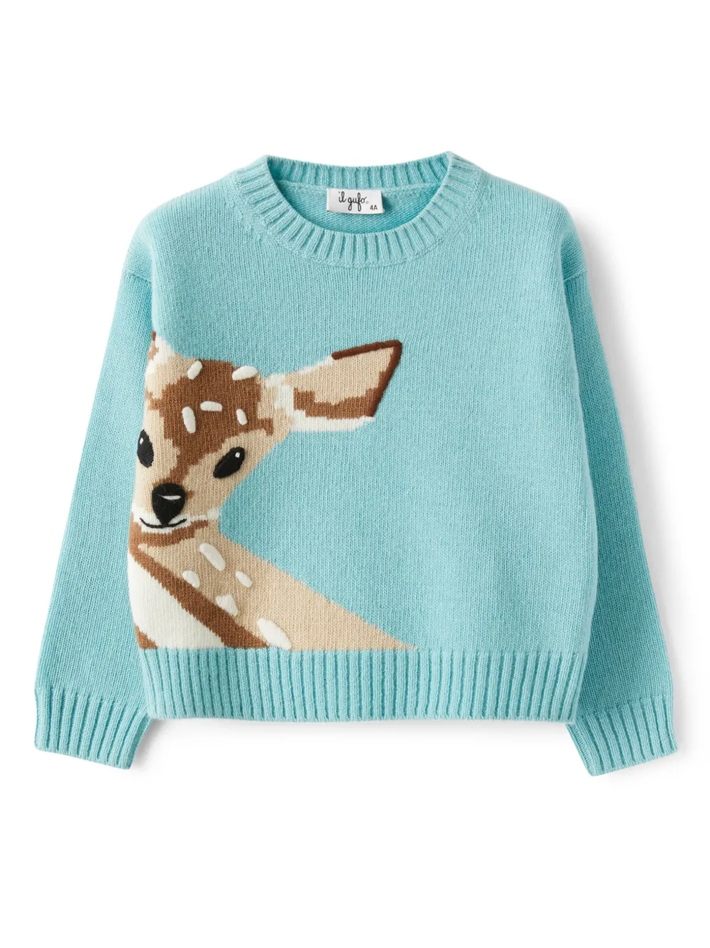 Джемпер с вышивкой Il Gufo, зеленый
Джемпер с вышивкой Il Gufo, зеленый