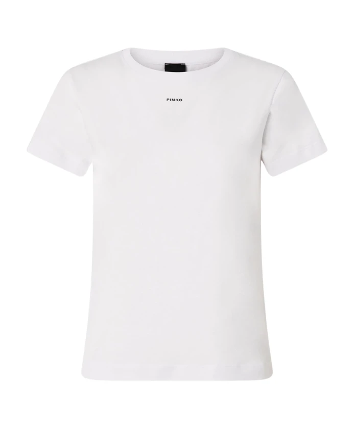 Простая хлопковая трикотажная футболка с логотипом. Pinko, белый
Простая хлопковая трикотажная футболка с логотипом. Pinko, белый