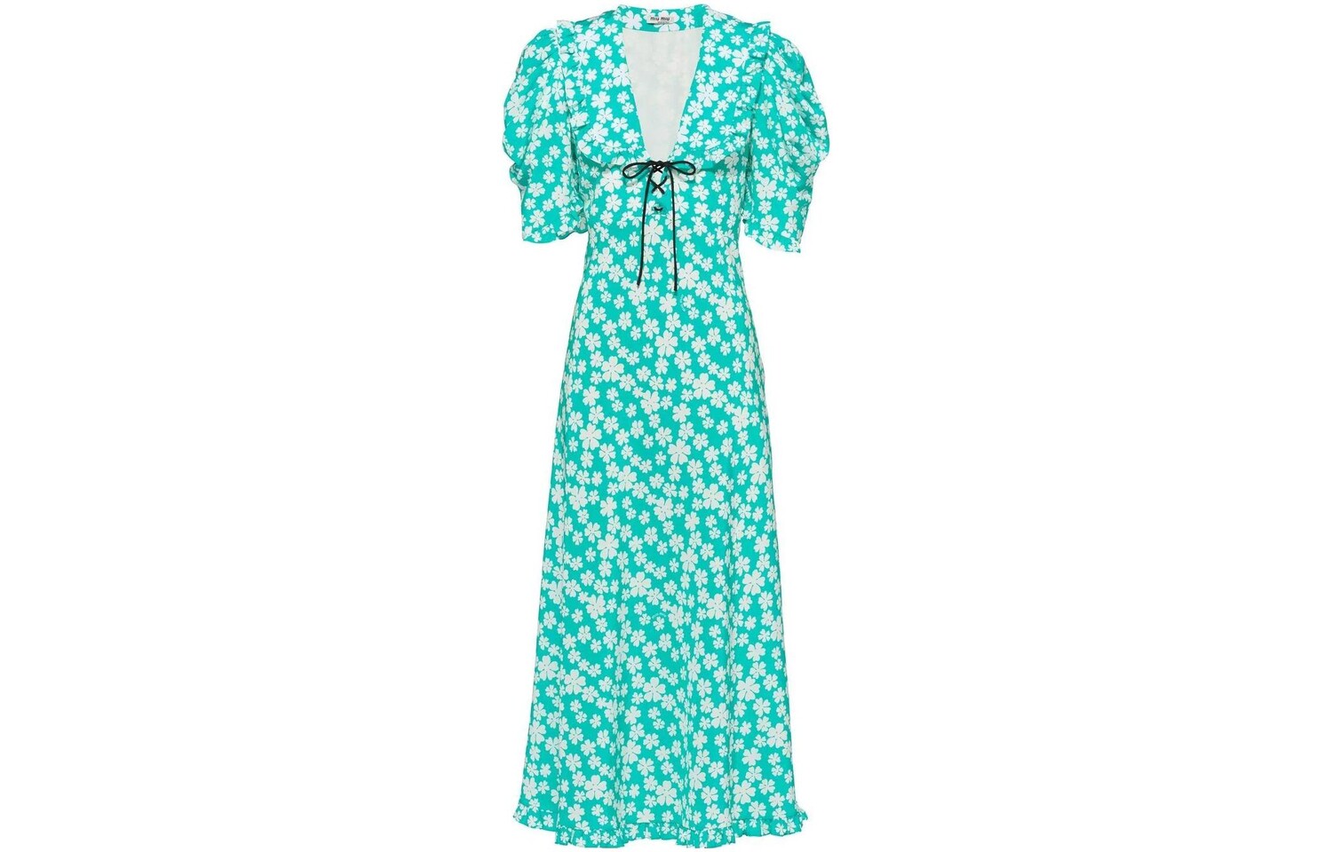 Платье с короткими рукавами женское синее Miu Miu
Платье с короткими рукавами женское синее Miu Miu