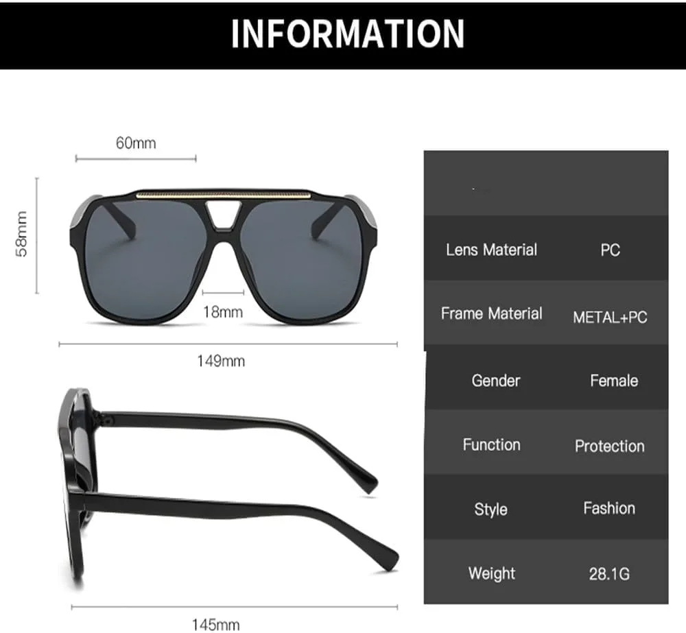 Модные солнцезащитные очки в стиле ретро с двойным солнцезащитным козырьком и защитой от УФ-излучения. Простой повседневный стиль HHZZYVY, White Gradient Grey
Модные солнцезащитные очки в стиле ретро с двойным солнцезащитным козырьком и защитой от УФ-излучения. Простой повседневный стиль HHZZYVY, White Gradient Grey