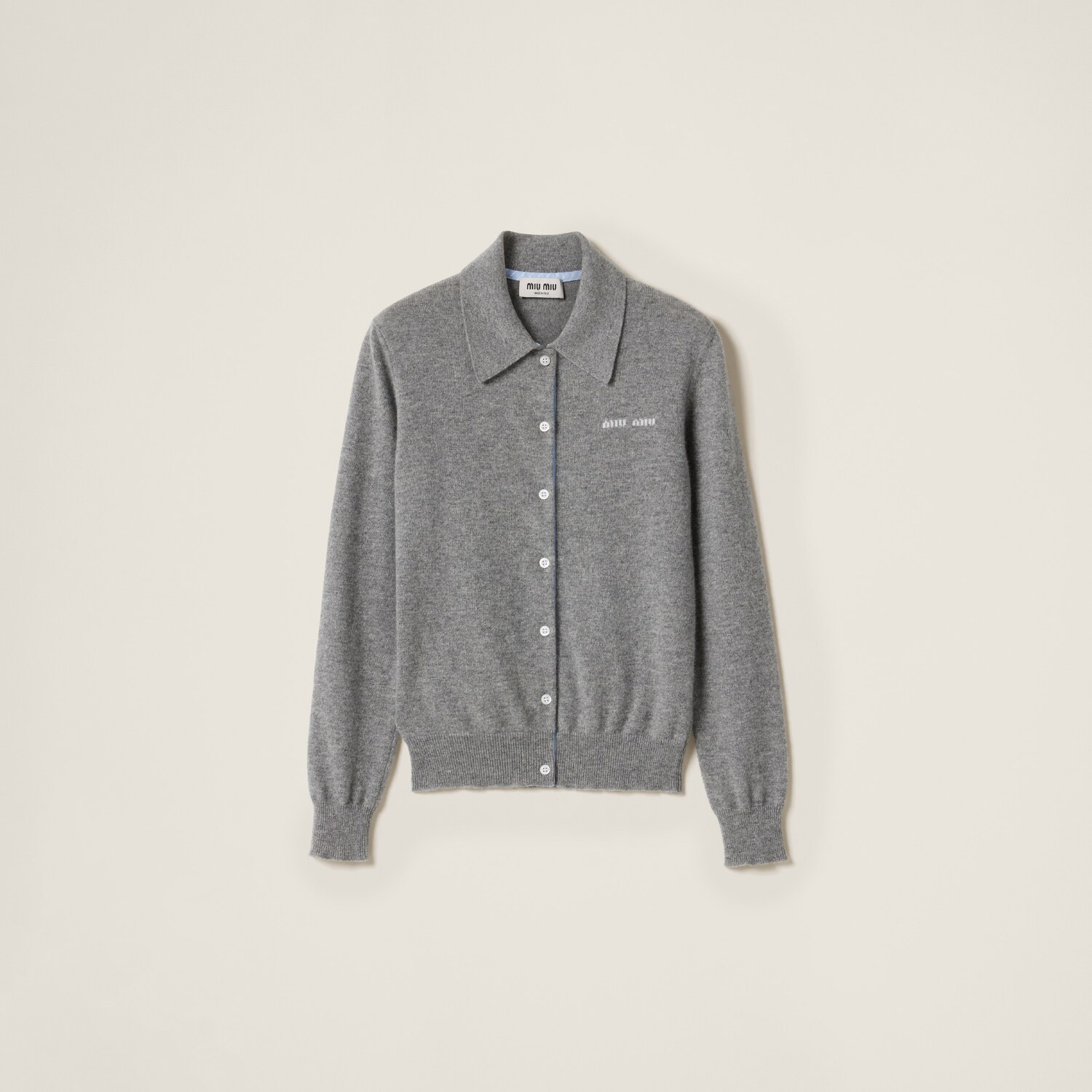 Кашемировый кардиган MIU MIU, серый
Кашемировый кардиган MIU MIU, серый