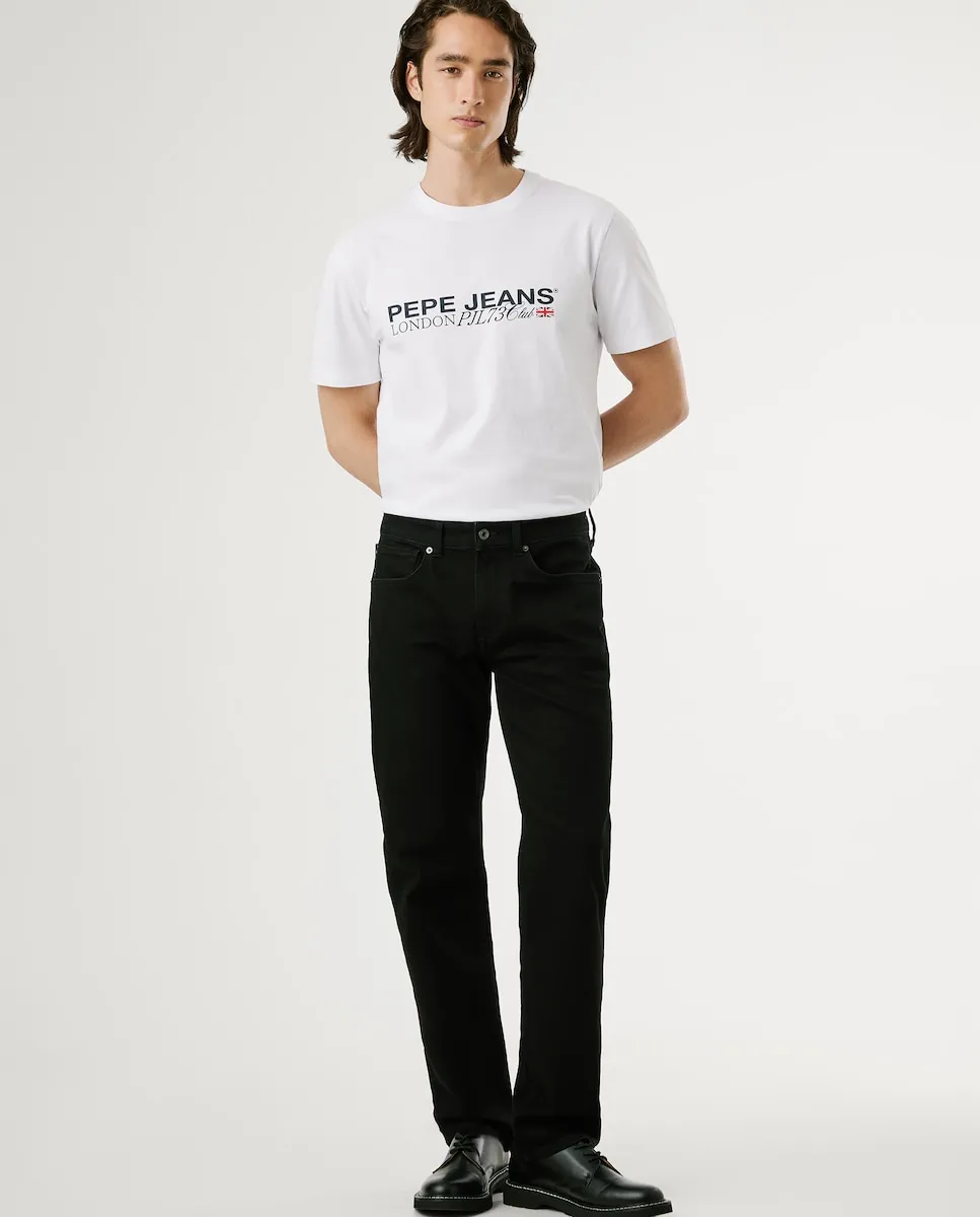 Мужские джинсы Cash с прямым кроем из эластичной ткани Pepe Jeans, черный
Мужские джинсы Cash с прямым кроем из эластичной ткани Pepe Jeans, черный