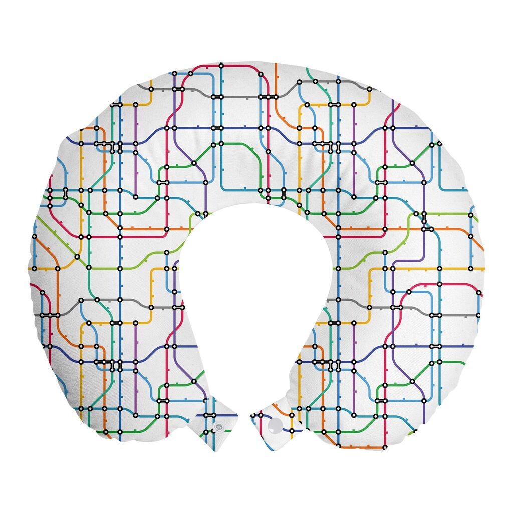 ABAKUHAUS Map Travel Pillow Подушка для шеи, Colorful Lines U-Scheme, Пенопластовые дорожные принадлежности для самолета и автомобиля, 30x30 см, Разноцветные
ABAKUHAUS Map Travel Pillow Подушка для шеи, Colorful Lines U-Scheme, Пенопластовые дорожные принадлежности для самолета и автомобиля, 30x30 см, Разноцветные