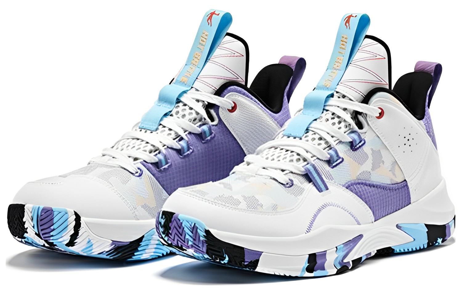 Амортизирующие противоскользящие и износостойкие баскетбольные кроссовки мужские бело-фиолетовые QIAODAN
Амортизирующие противоскользящие и износостойкие баскетбольные кроссовки мужские бело-фиолетовые QIAODAN