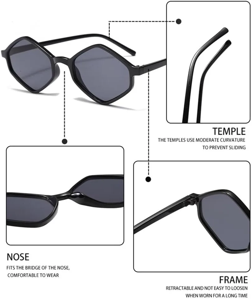 Женские солнцезащитные очки в винтажном стиле неправильной формы, с маленькой оправой, защитой от УФ-излучения UV400, легкой тонкой оправой и линзами HDUBFY, Pink
Женские солнцезащитные очки в винтажном стиле неправильной формы, с маленькой оправой, защитой от УФ-излучения UV400, легкой тонкой оправой и линзами HDUBFY, Pink