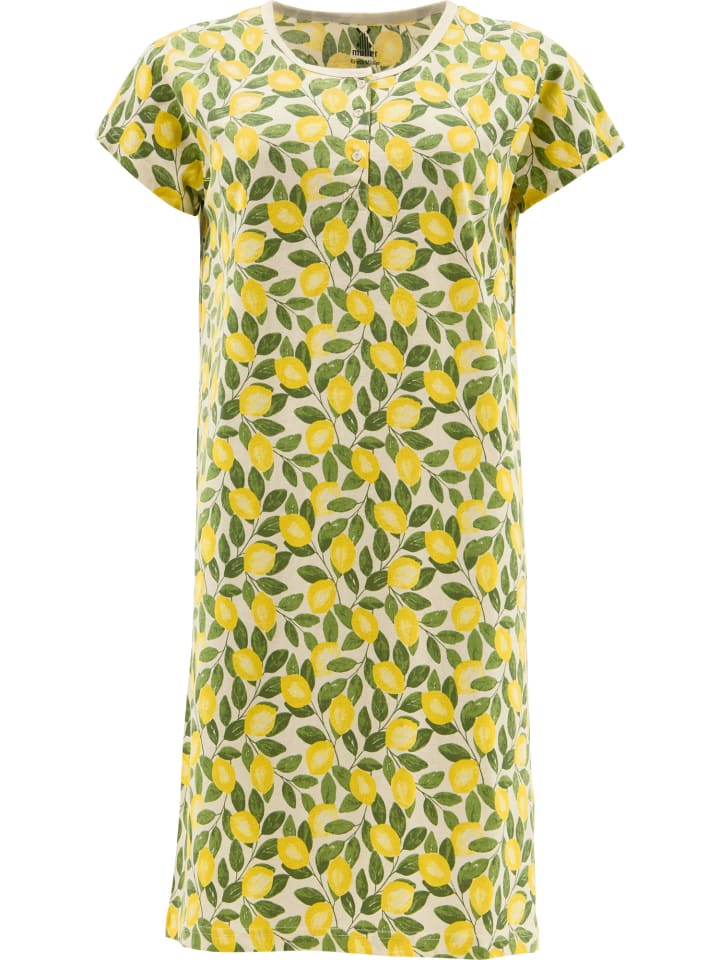 Ночная рубашка из одинарного джерси желтого цвета Erwin Müller
Ночная рубашка из одинарного джерси желтого цвета Erwin Müller