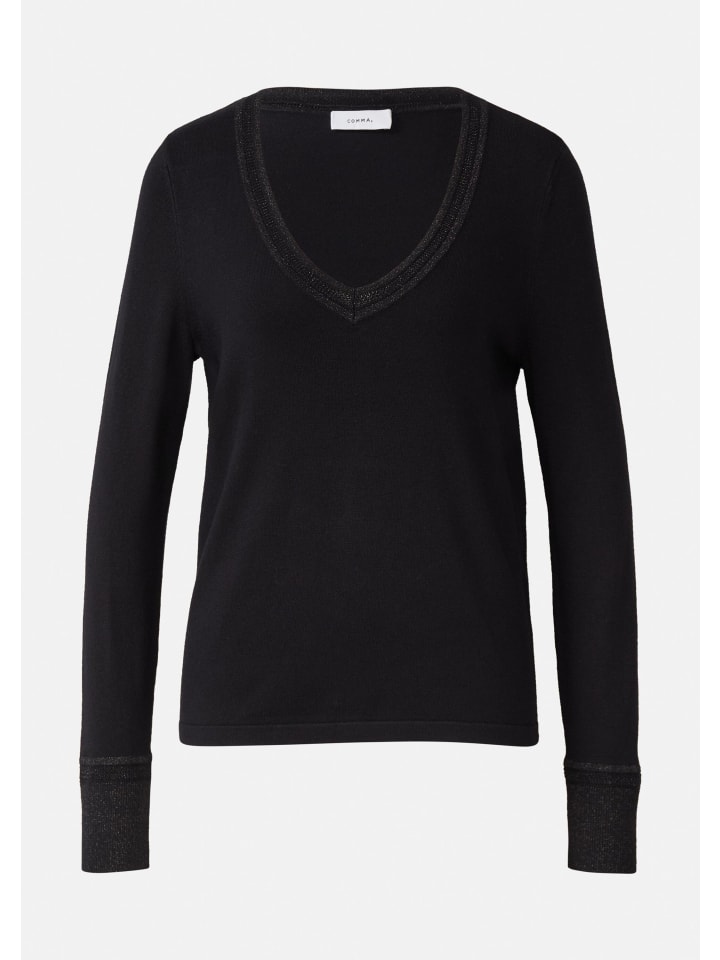 Вязаный свитер в цвете 9999_черный comma
Вязаный свитер в цвете 9999_черный comma