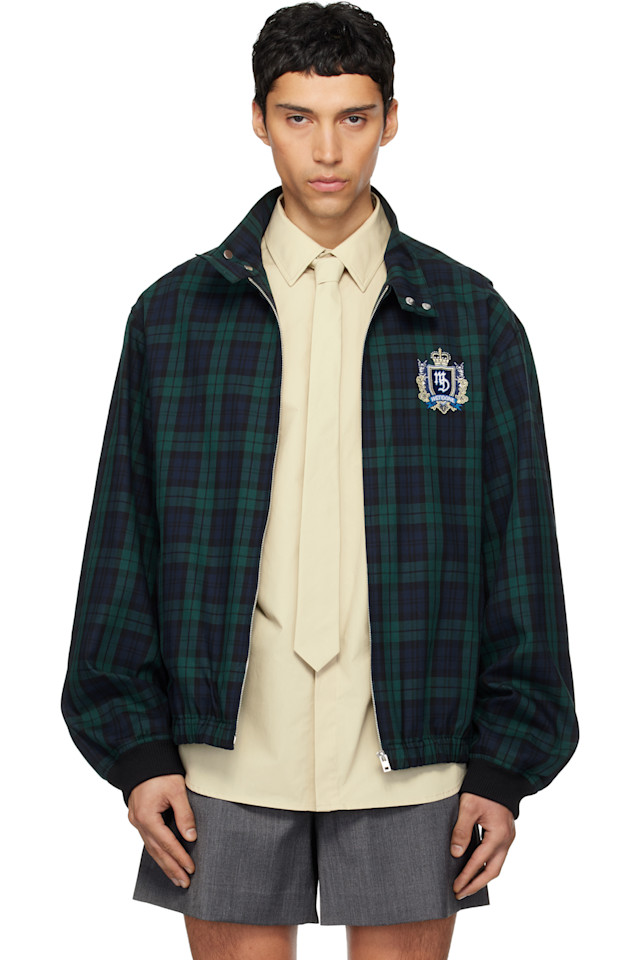 Классический клетчатый жакет "елочка" We11Done, зеленый
Классический клетчатый жакет "елочка" We11Done, зеленый