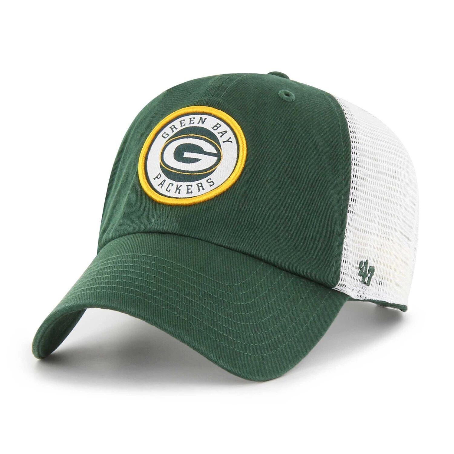 Мужская кепка '47 зеленого/белого цвета Green Bay Packers Highline Clean Up Trucker Snapback
Мужская кепка '47 зеленого/белого цвета Green Bay Packers Highline Clean Up Trucker Snapback
