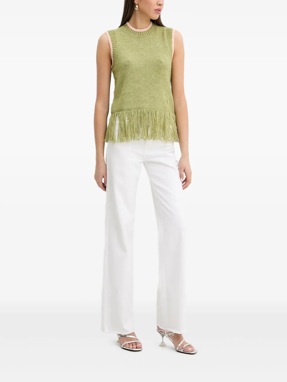 Топ с бахромой Never Fully Dressed, зеленый
Топ с бахромой Never Fully Dressed, зеленый