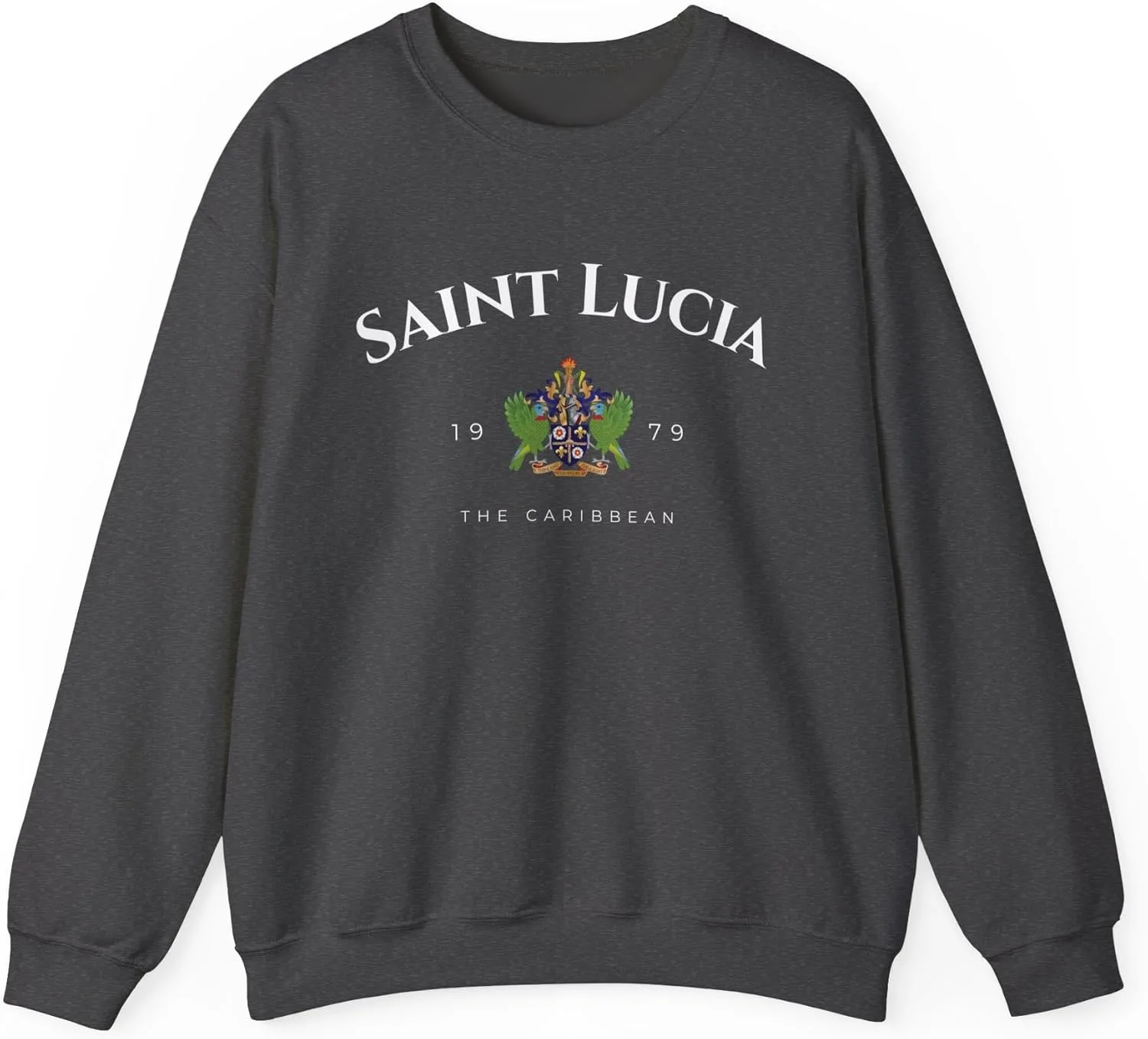 Свитшот Saint Lucia The Caribbean Unisex Heavy Blend с гербом
Свитшот Saint Lucia The Caribbean Unisex Heavy Blend с гербом