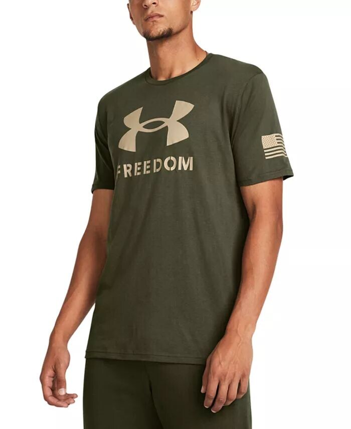 Мужская футболка свободного кроя с коротким рукавом и логотипом Freedom Under Armour, зеленый
Мужская футболка свободного кроя с коротким рукавом и логотипом Freedom Under Armour, зеленый