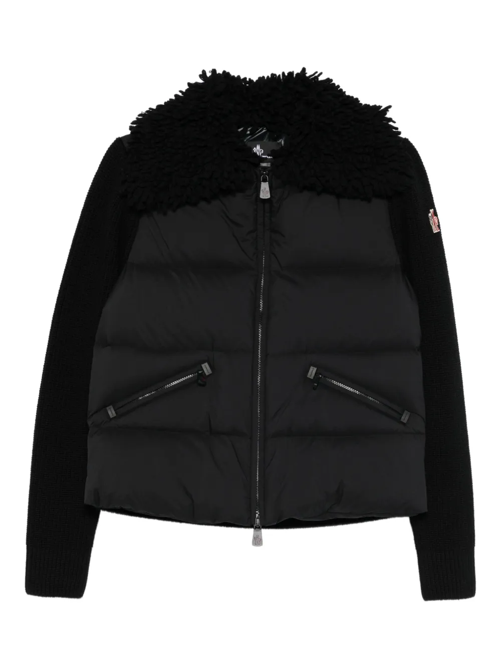 Пуховик на молнии Moncler Grenoble, черный
Пуховик на молнии Moncler Grenoble, черный