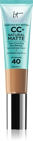 Матирующий праймер spf 40 IT Cosmetics Your Skin But Better CC+ Natural Matte, dla kobiet Tan 32 ml
Матирующий праймер spf 40 IT Cosmetics Your Skin But Better CC+ Natural Matte, dla kobiet Tan 32 ml
