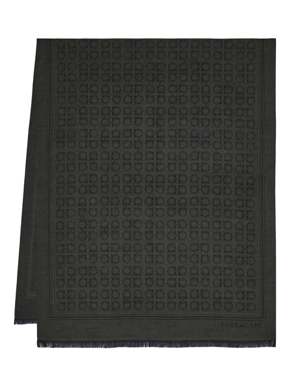 Шарф с бахромой в стиле ганчини Ferragamo, зеленый
Шарф с бахромой в стиле ганчини Ferragamo, зеленый