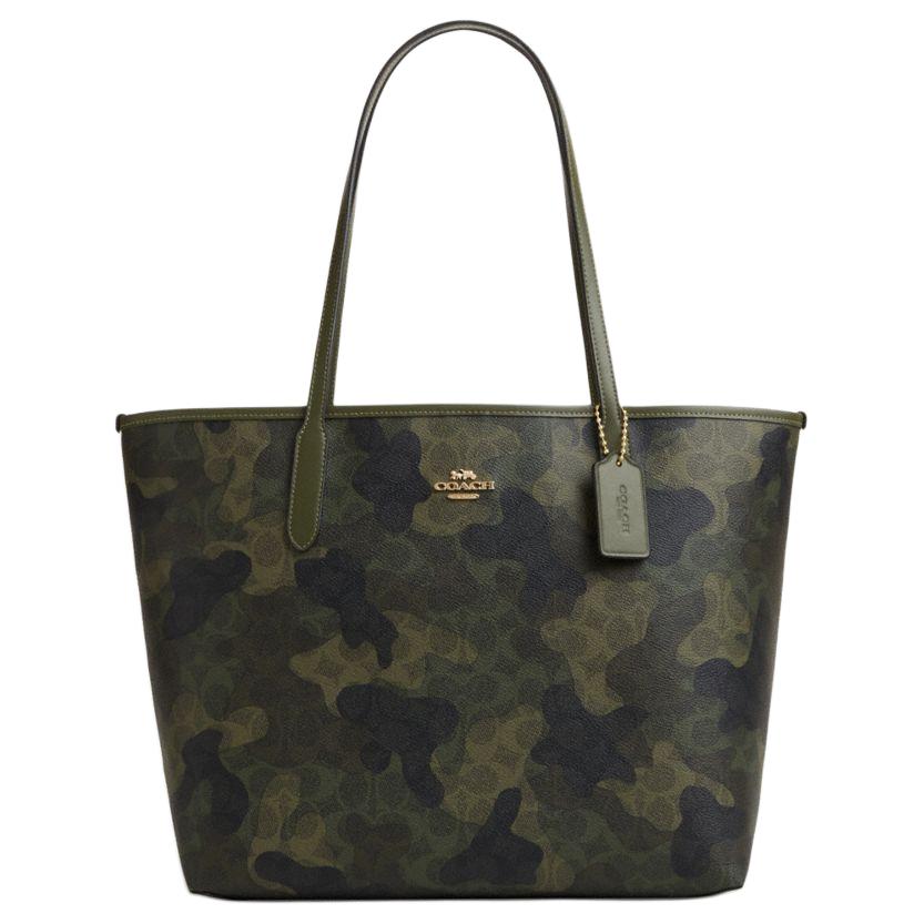 Городская сумка-шопер из лакированного холста, большая женская сумка армейского зеленого цвета COACH
Городская сумка-шопер из лакированного холста, большая женская сумка армейского зеленого цвета COACH