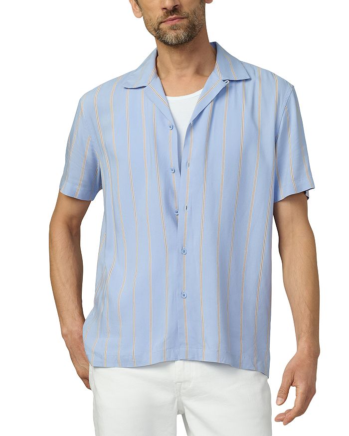 Полосатая рубашка в стиле кэмп Joe's Jeans, синий
Полосатая рубашка в стиле кэмп Joe's Jeans, синий