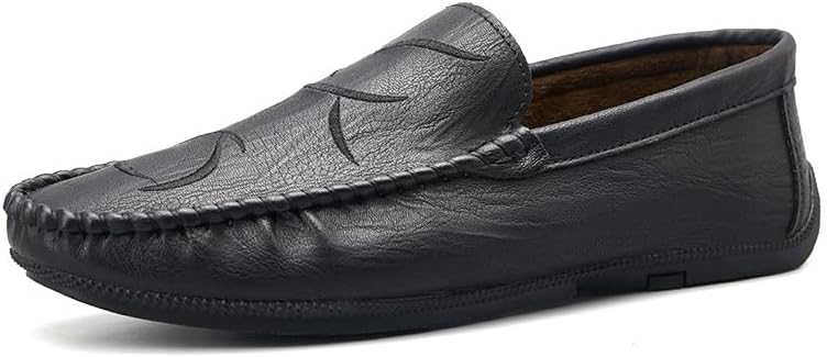 Мужские черные кожаные лоферы, стильные обувь на плоской подошве с контрастной отделкой, комфортная и элегантная повседневная обувь Aokisx
Мужские черные кожаные лоферы, стильные обувь на плоской подошве с контрастной отделкой, комфортная и элегантная повседневная обувь Aokisx