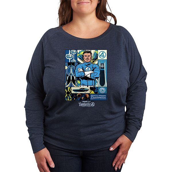 Plus size футболка Mr Fantastic с длинным рукавом из французского фризе Marvel, Heather Indigo, Фиолетовый, Plus size футболка Mr Fantastic с длинным рукавом из французского фризе Marvel, Heather Indigo
Plus size футболка Mr Fantastic с длинным рукавом из французского фризе Marvel, Heather Indigo, Фиолетовый, Plus size футболка Mr Fantastic с длинным рукавом из французского фризе Marvel, Heather Indigo