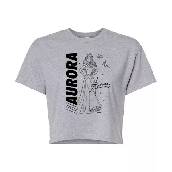 Укороченная футболка с автографом принцессы Авроры для младших классов Disney, серый
Укороченная футболка с автографом принцессы Авроры для младших классов Disney, серый
