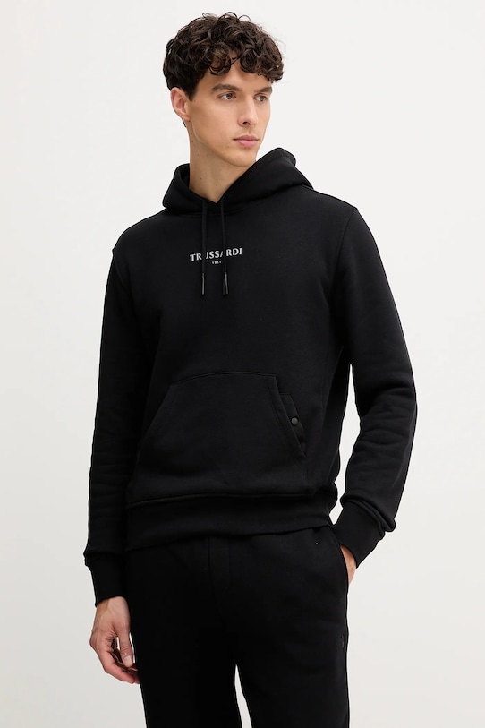 Хлопковая толстовка Trussardi, черный
Хлопковая толстовка Trussardi, черный