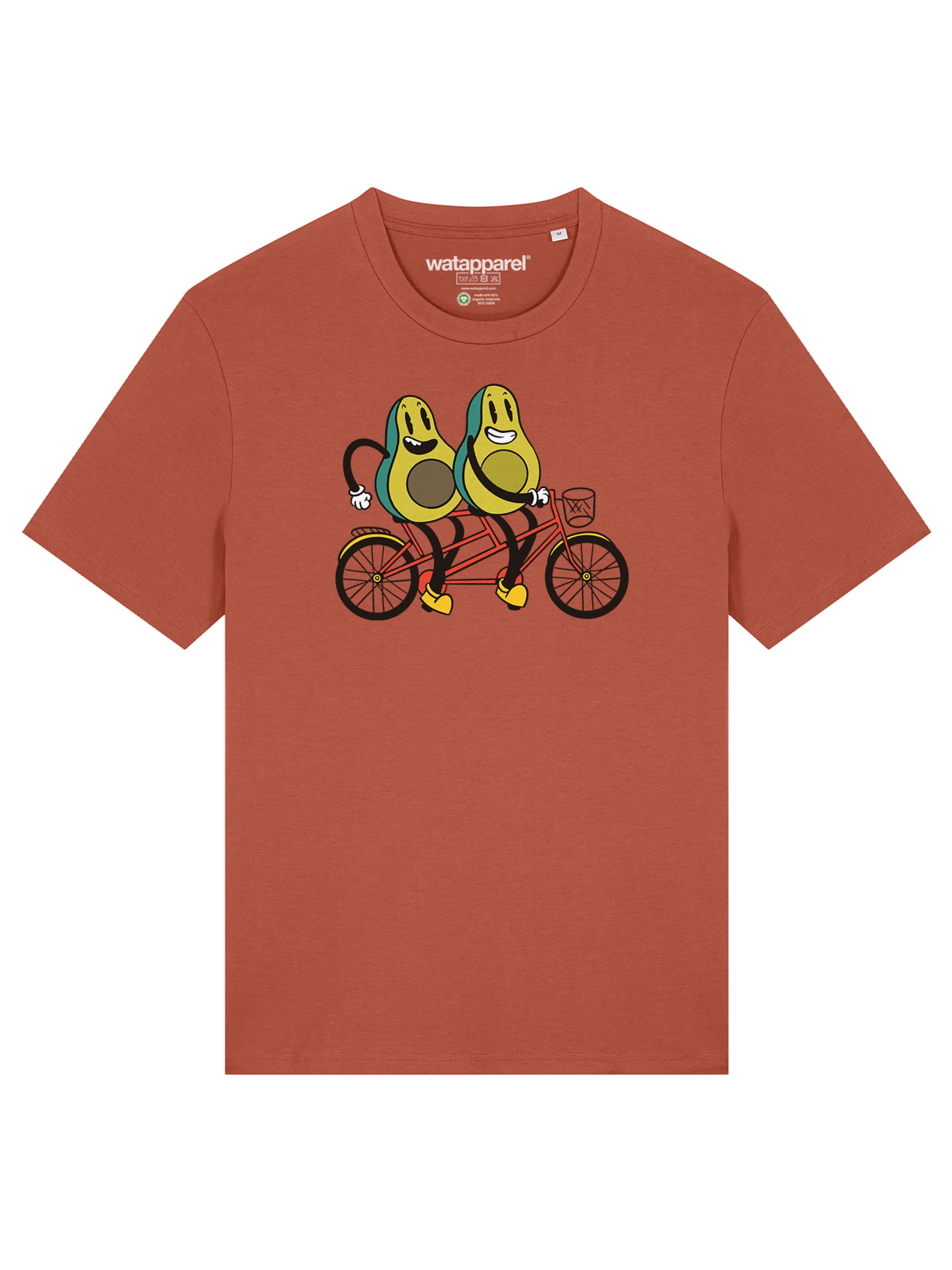 Watapparel Футболка 'Avocado Fahrrad' в цвете Auburn
Watapparel Футболка 'Avocado Fahrrad' в цвете Auburn