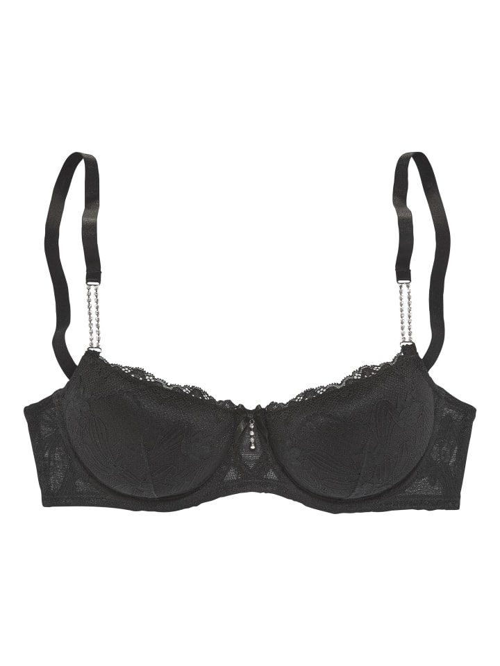Бюстгальтер на косточках LASCANA, черный
Бюстгальтер на косточках LASCANA, черный