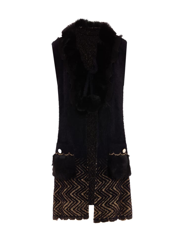 Свитер-жилет faina, цвет schwarz gold
Свитер-жилет faina, цвет schwarz gold