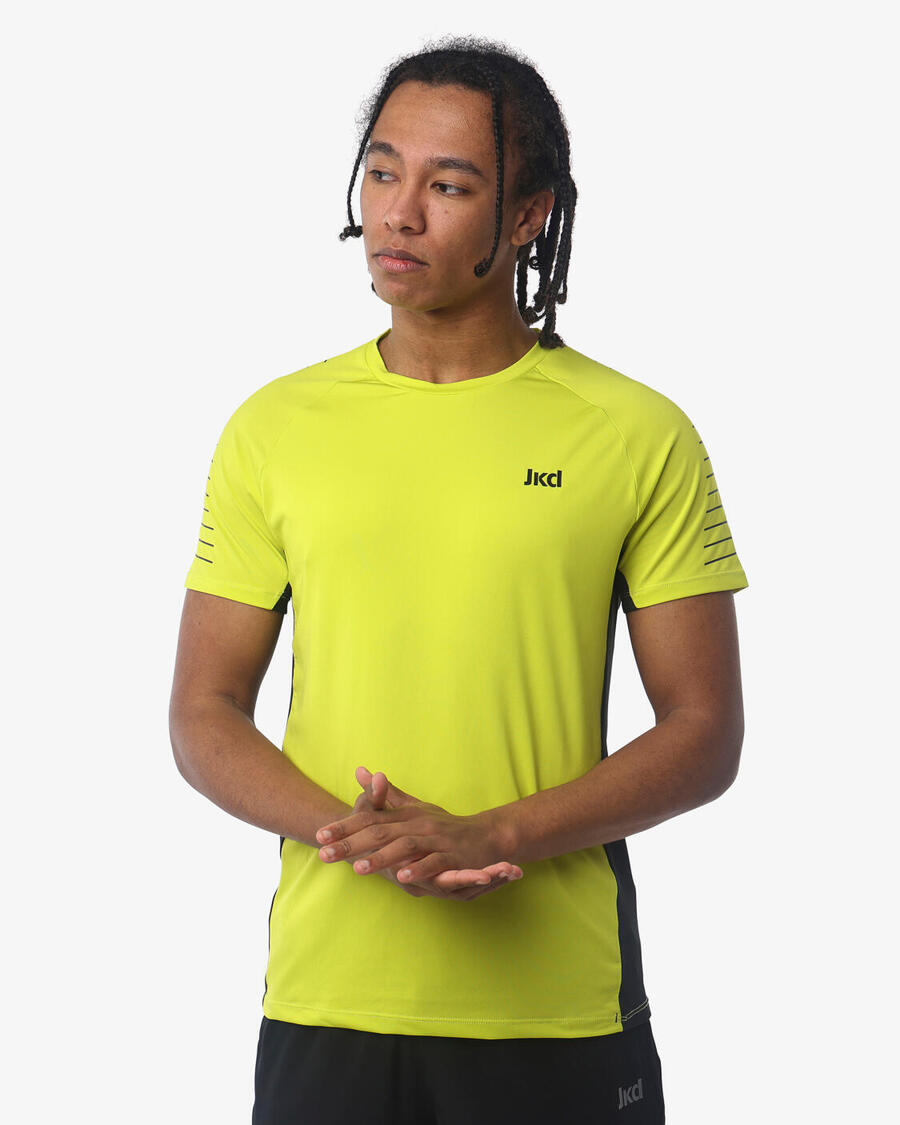 JAKED Мужская синтетическая футболка для фитнеса цвета лайма
JAKED Мужская синтетическая футболка для фитнеса цвета лайма