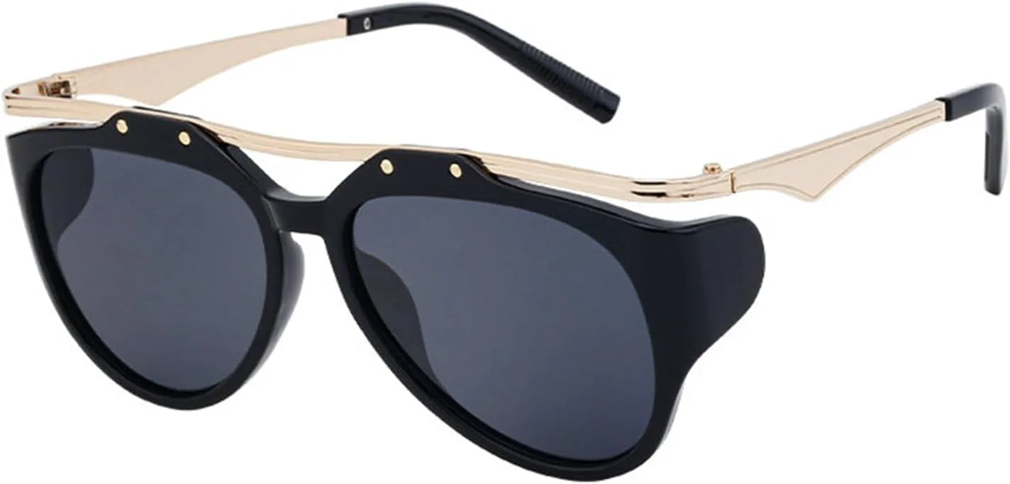 Солнцезащитные очки Helena в стиле панк Y2K, большие овальные, роскошный дизайн, винтажная круглая металлическая оправа, солнцезащитные очки для женщин, C1
Солнцезащитные очки Helena в стиле панк Y2K, большие овальные, роскошный дизайн, винтажная круглая металлическая оправа, солнцезащитные очки для женщин, C1