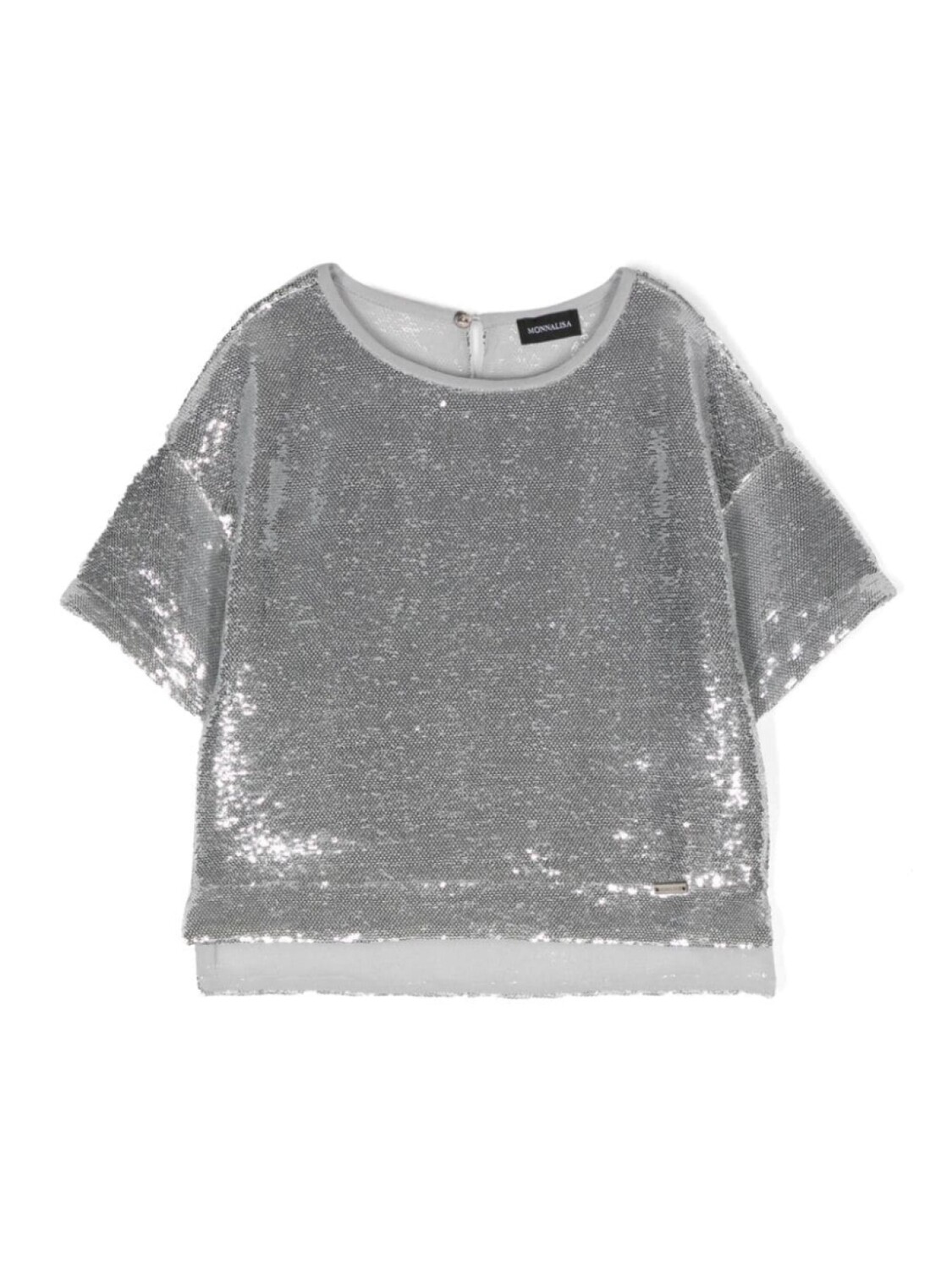 Monnalisa футболка с вырезом-лодочкой и пайетками, серый
Monnalisa футболка с вырезом-лодочкой и пайетками, серый