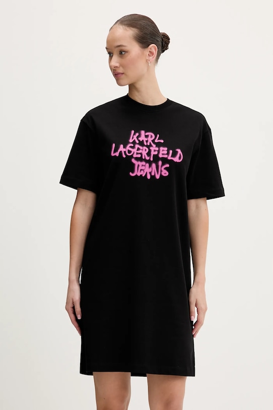 Хлопковое платье Karl Lagerfeld Jeans, черный
Хлопковое платье Karl Lagerfeld Jeans, черный