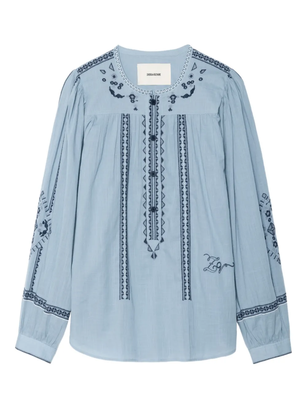 Туника из хлопка с вышивкой Tigy Zadig&Voltaire, синий
Туника из хлопка с вышивкой Tigy Zadig&Voltaire, синий