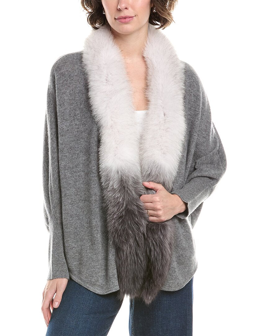 Кашемировый пончо с открытым передом InCashmere, серый
Кашемировый пончо с открытым передом InCashmere, серый