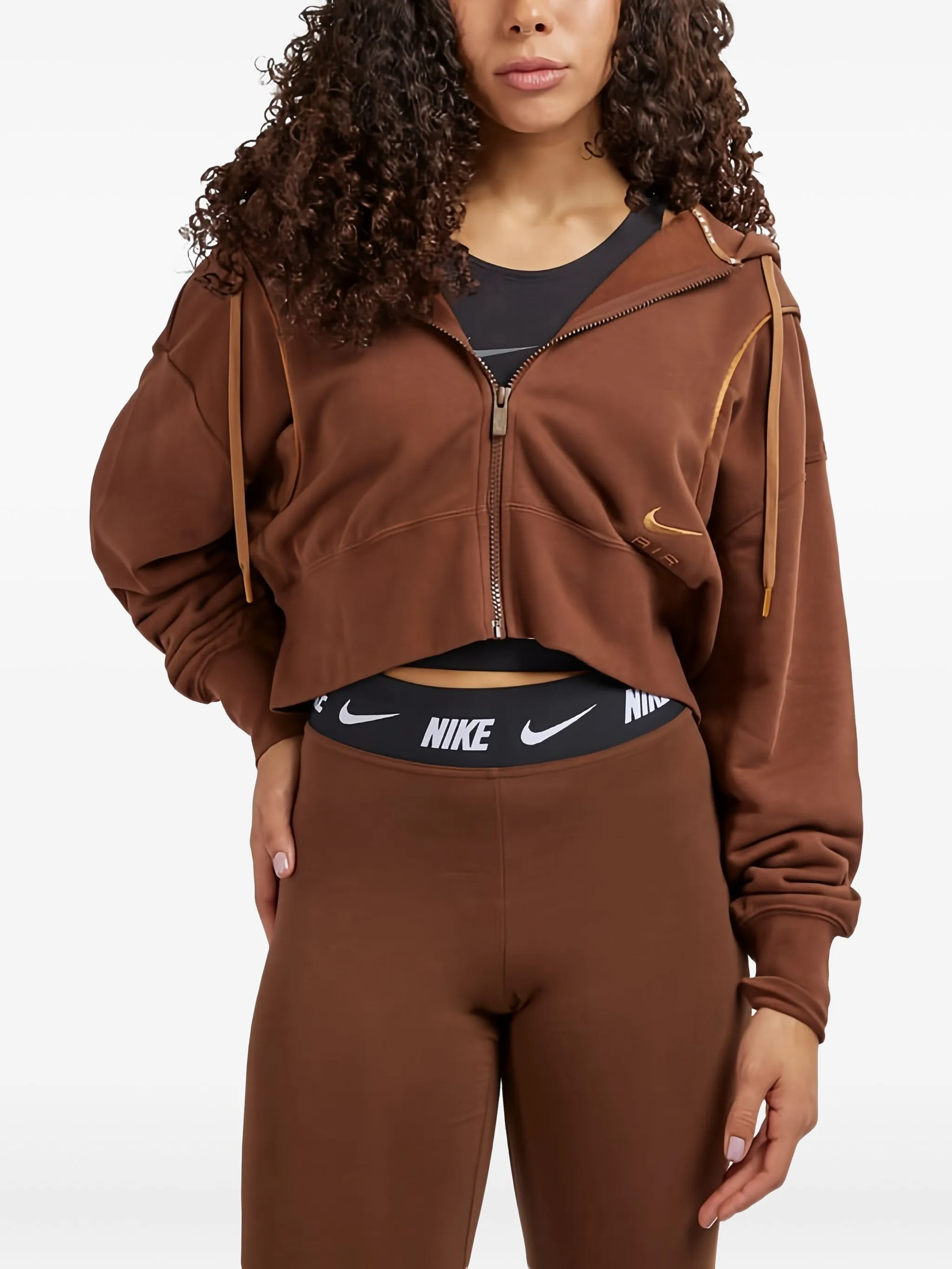 Флисовое худи на молнии Nike, коричневый
Флисовое худи на молнии Nike, коричневый