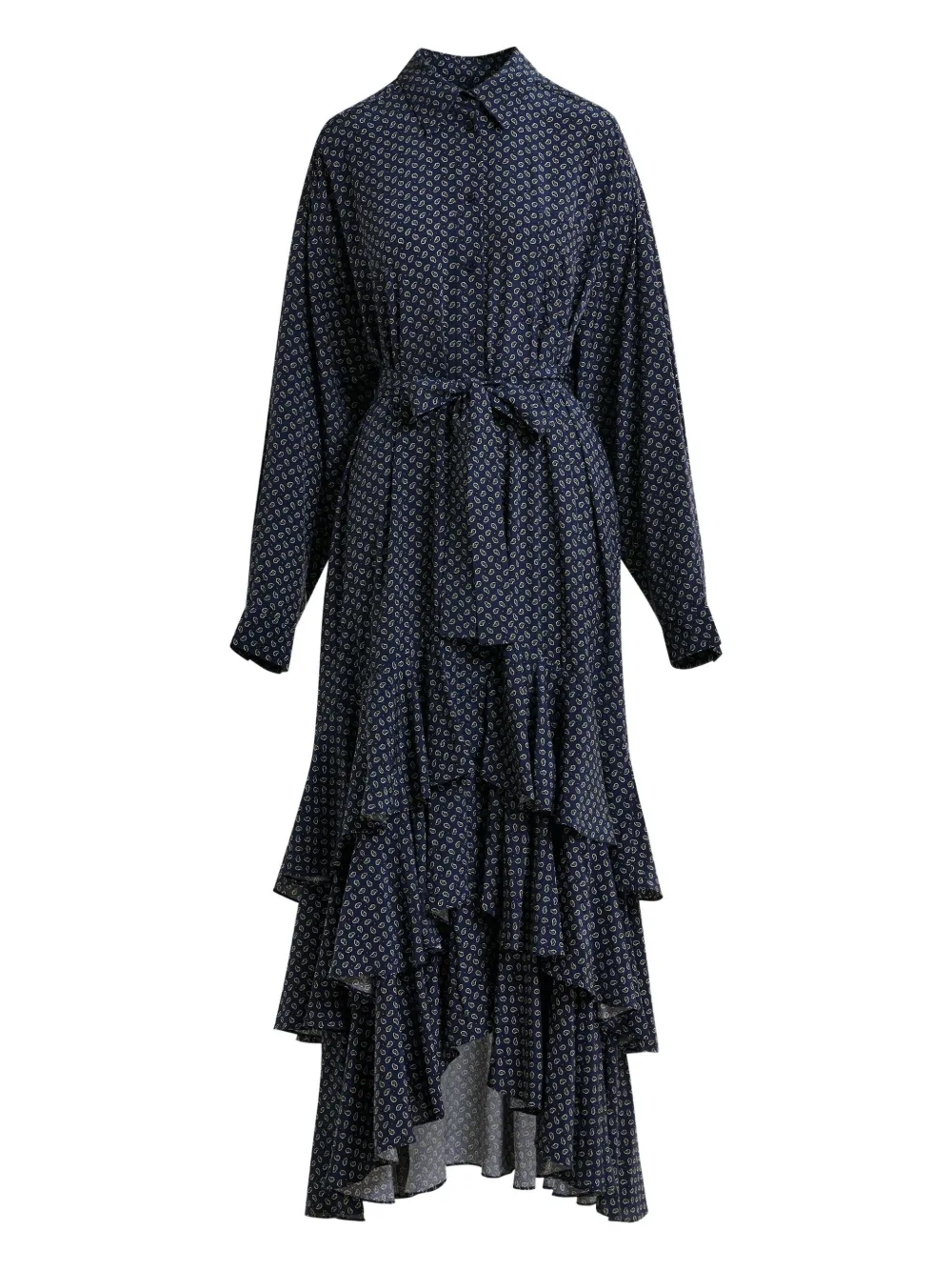 Платье макси с принтом и оборками Essentiel Antwerp, синий
Платье макси с принтом и оборками Essentiel Antwerp, синий