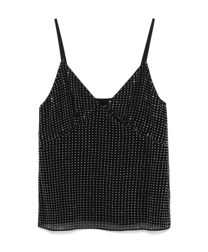 Майка-Топ из жоржета, украшенная стразами Michael Kors, черный
Майка-Топ из жоржета, украшенная стразами Michael Kors, черный