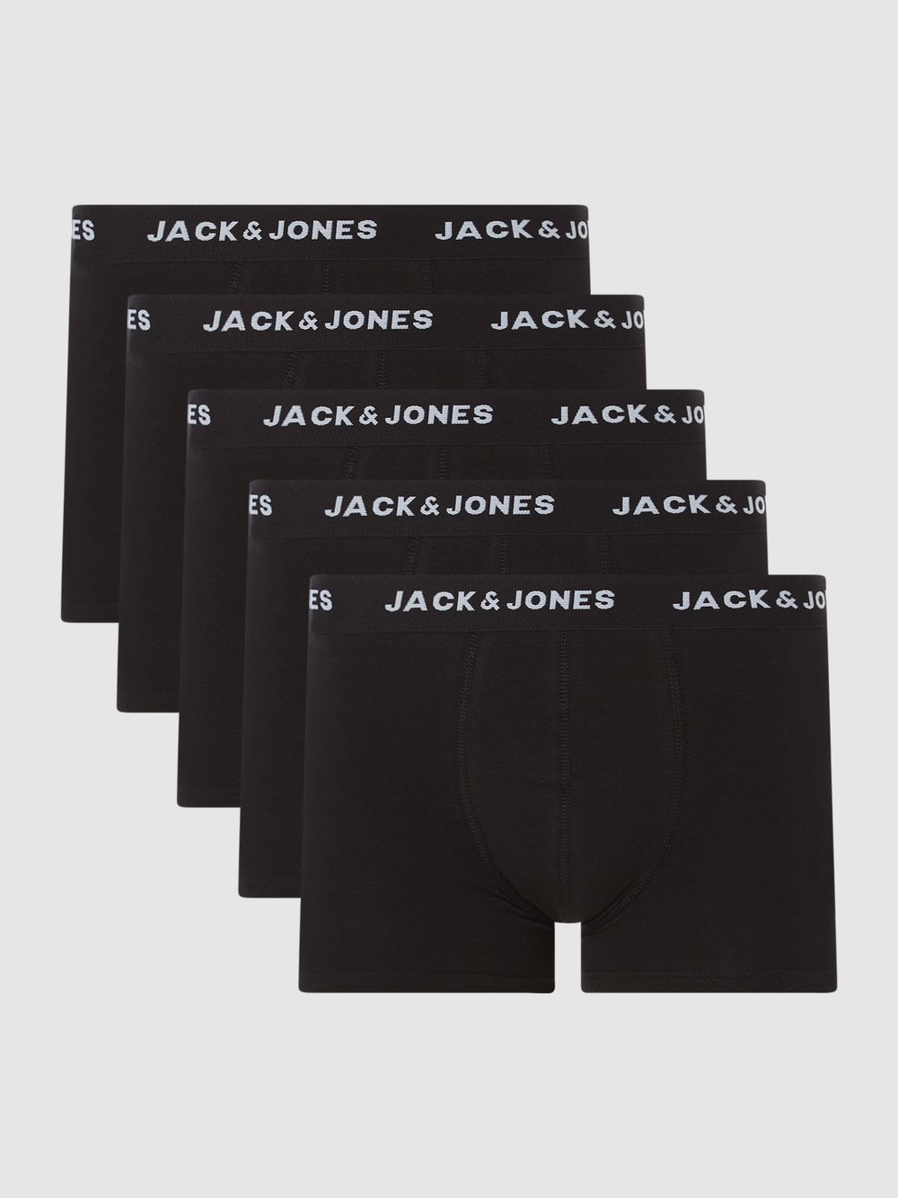 Эластичные трусы в упаковке по 5 штук, модель «Jachuey» Jack & Jones, черный
Эластичные трусы в упаковке по 5 штук, модель «Jachuey» Jack & Jones, черный