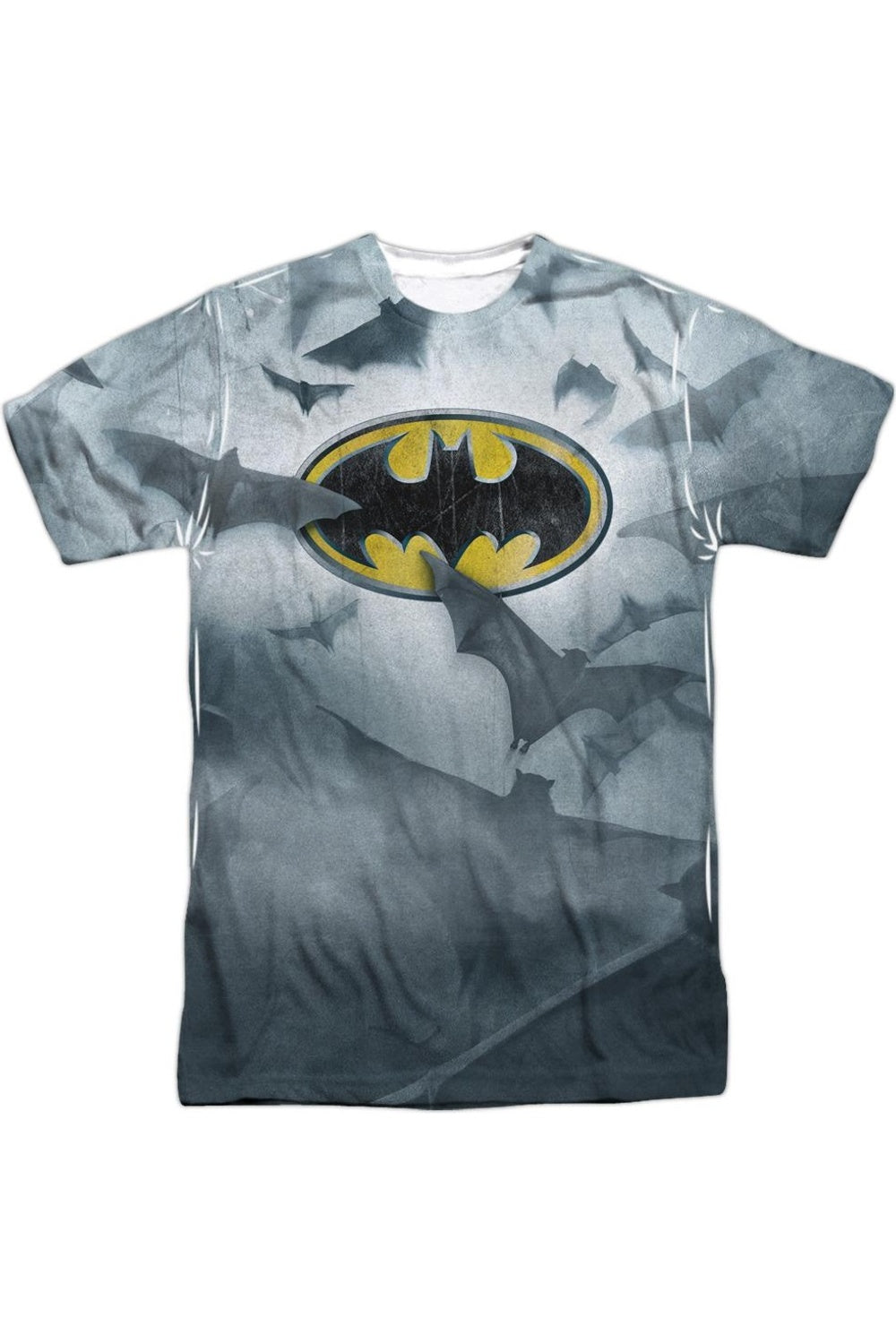 Футболка с коротким рукавом и логотипом Batman Bats для взрослых, 100% полиэстер Gildan, белый 
Футболка с коротким рукавом и логотипом Batman Bats для взрослых, 100% полиэстер Gildan, белый