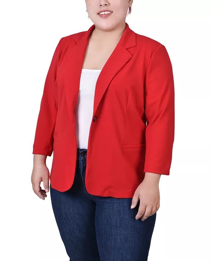 Плюс размер Креповый пиджак с рукавами 3/4 и аквалангом Ny Collection, белый
Плюс размер Креповый пиджак с рукавами 3/4 и аквалангом Ny Collection, белый