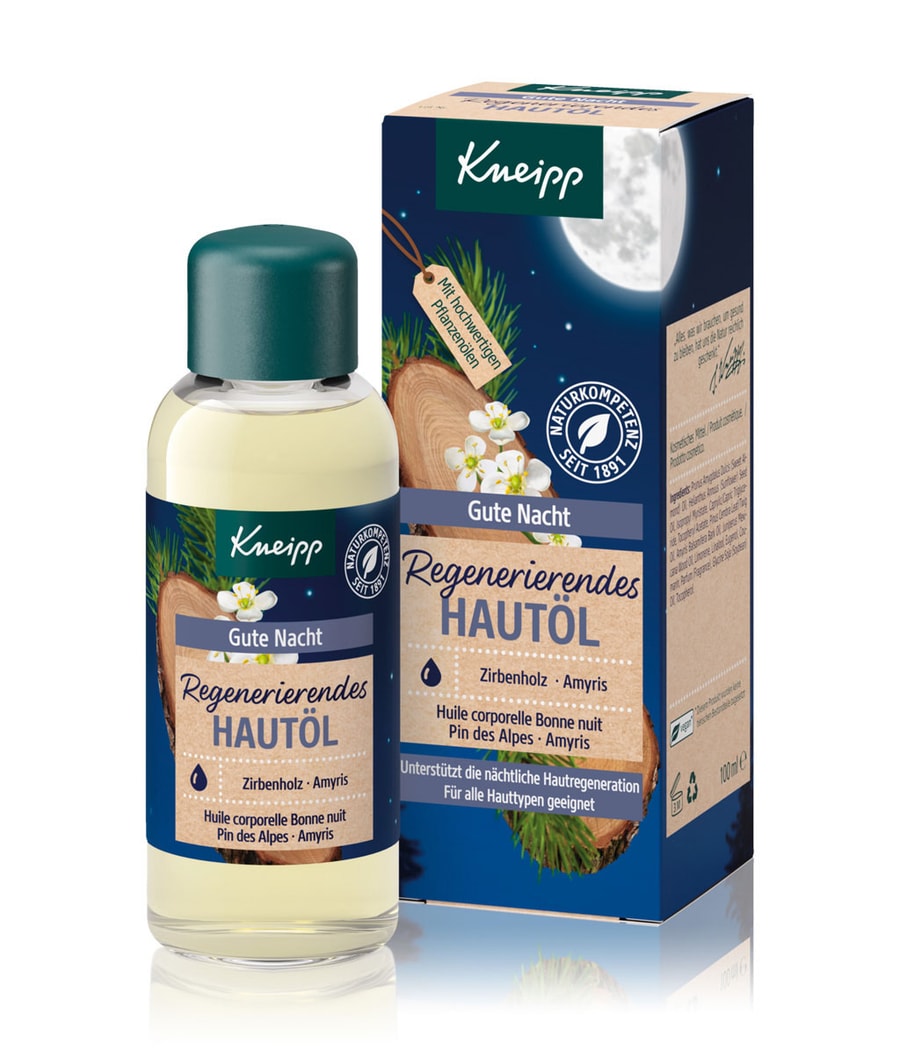 Масло для тела Kneipp Gute Nacht Zirbenholz & Amyris, 100 ml
Масло для тела Kneipp Gute Nacht Zirbenholz & Amyris, 100 ml