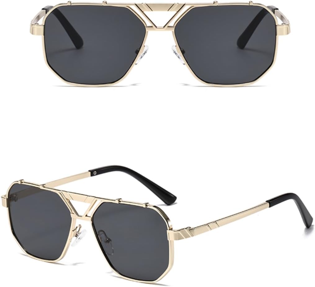 Ретро-солнцезащитные очки с двойной перемычкой, квадратной формы, для женщин, металлические, роскошные, для вождения, защита от УФ-излучения UV400, для мужчин, с градиентными линзами generic, 3pcs Z04
Ретро-солнцезащитные очки с двойной перемычкой, квадратной формы, для женщин, металлические, роскошные, для вождения, защита от УФ-излучения UV400, для мужчин, с градиентными линзами generic, 3pcs Z04