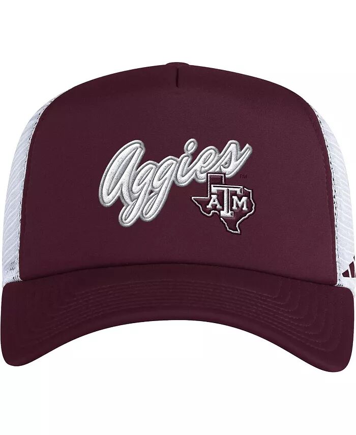 Мужская темно-бордовая техасская кепка A&M Aggies Script Trucker Snapback adidas
Мужская темно-бордовая техасская кепка A&M Aggies Script Trucker Snapback adidas