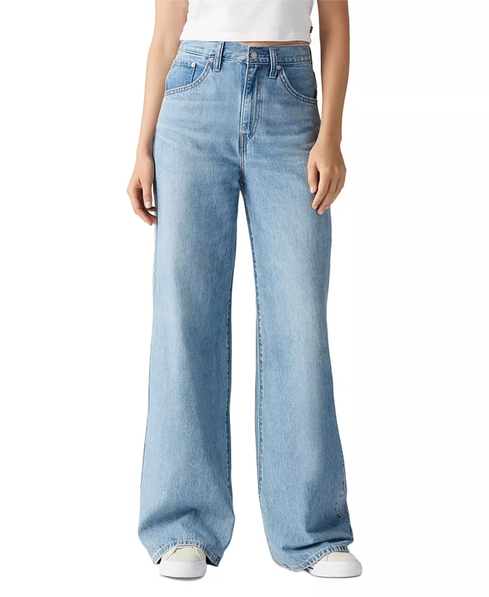 Женские мешковатые джинсы с затягивающейся талией, легкие Levi's, синий
Женские мешковатые джинсы с затягивающейся талией, легкие Levi's, синий