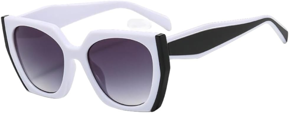 Модные женские солнцезащитные очки в крупной оправе, стильные белые и черные, большие солнцезащитные очки для женщин, очки с защитой от УФ-излучения UV400 generic, C4 White Black Gray
Модные женские солнцезащитные очки в крупной оправе, стильные белые и черные, большие солнцезащитные очки для женщин, очки с защитой от УФ-излучения UV400 generic, C4 White Black Gray