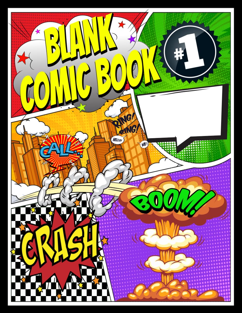 Blank Comic Book Volume 1: Create your own fun comic or manga stories, 20 different templates, 6 - 8 panels, for kids, teens and young adults (Creative Streak Series) (Independently published)
Blank Comic Book Volume 1: Create your own fun comic or manga stories, 20 different templates, 6 - 8 panels, for kids, teens and young adults (Creative Streak Series) (Independently published)
